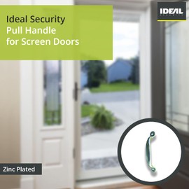 Ideal Security SK1 Spring-Loaded Strike for Fixed Storm Door Latches, Silver
