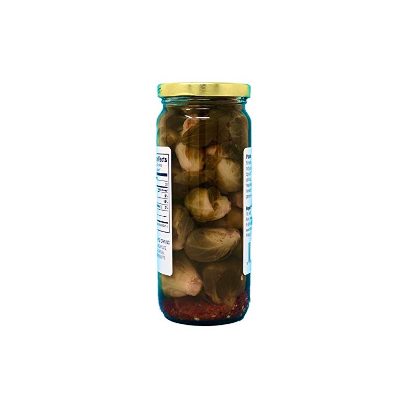 Old South Brussels Sprouts, Pickled, Hot, 16-oz. glass jar