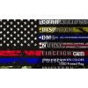 G128 2 Pack: Thin Line First Responders American Flag 3x5