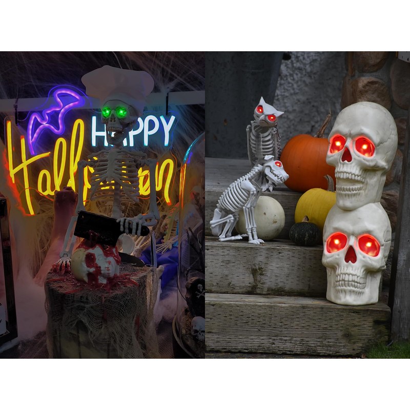 RGB LED Glowing Eyes with Remote – Color Changing &