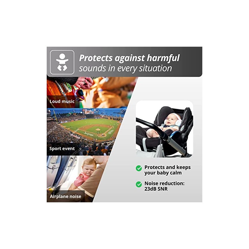 Alpine Muffy Baby - Protección auditiva para bebés y niños