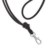 Soft nappa leather lanyard - assorted colours chrome colour clips