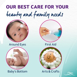 Lil-Lets Baby Cotton Wool Balls, 100 Count, Certified Organic, 100% Pure Cotton Wool, Super Soft, Large Puffs, Gentle on Baby's Delicate Skin, Dermatologically Tested, Ideal for Newborns