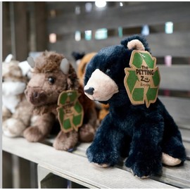 The Petting Zoo Floppy Bison Stuffed Animal Plushie, Gifts for Kids, Wild Onez Wildlife Animals, Bison Plush Toy 9 inches