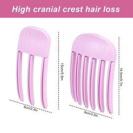 SGERUFZ 2 Pcs Hair Volume Roller Clip Fixed Forehead Hair Pin Hair Root Clip for Hairline Hair Styling Tool