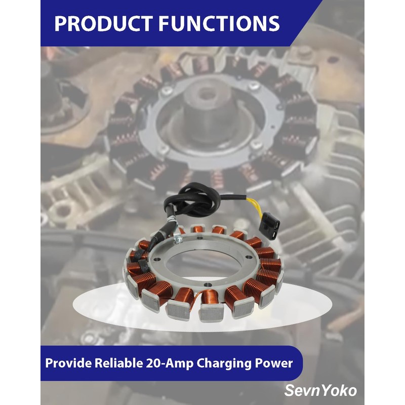 59031-7010 59031-7015 Charging Coil Stator 20 Amp Replacement for Kawasaki