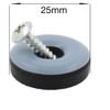 (4pcs) 25mm Round Screw-in PTFE Teflon Furniture Glides by Lifeswonderful®