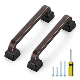 Ravinte Decor 25 Pack Oil Rubbed Bronze Cabinet Handles 3-3/4 Inch Cabinet Pulls, Kitchen Cabinet Handles Solid Handles for Cabinets and Drawers Drawer Pulls and Knobs Cabinet Hardware