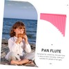 Levemolo Pipe Pink Alto Pan Flute for Beginners Durable Traditional
