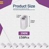 Swpeet 150Pcs 1/8" - 3mm Aluminum Crimping Loop Sleeve for