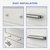 Peaha 5 Pack Adjustable Cabinet Pulls Silver Cabinet Handles for