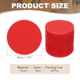 PATIKIL 40Pcs Carpet Spots for Classroom, 2 Inch Small Circle Floor Dots Markers Carpet Spot Markers for Teacher Elementary Preschool Supplies, Red