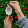 White Cockapoo Dog Christmas Ornament 2025 - Its Not A