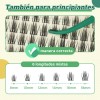 Extensiones De Pestañas Jade Olive Mixta Gruesa Natural Espesor 0.07