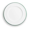GMUNDNER KERAMIK Dessert Plate Gourmet Diameter 22 cm Green Rim