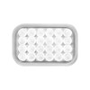 Grand General 77184 White Rectangular Pearl 24-LED Back-Up Sealed Light