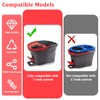 2 PCS O-Ceda Spin Mop Scrub Brush Head Attachments, Scrubbing