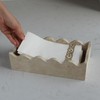 Natural Travertine Guest Towel Holder 9.8" × 4.9" for Bathroom,