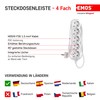 EMOS power strip Schuko 5-pin plug, 5m, SE0515-1,5