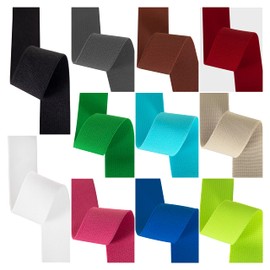 Coloured 1 inch Elastic for Sewing, Strong Woven Non-Roll Waistband Elastic, 3 Metres Pack