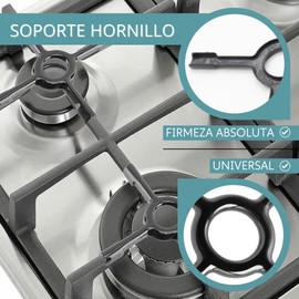 CHEFZOCO Gas Stove Holder Flame Reducer Gas Stove Adapter Gas Stove Reducer Base Gas Stove Cooker Reducer Burner Metal 13cm Black