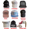 Custom Embroidered Fitted Hat Sizes from 6 7/8 to 8