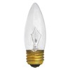 Halco #1012..25ETC/130V Clear 25 watt B10 Blunt Tip Lamp, Medium (E26) Base, 180 lumens, 3,000hr Life, 130 Volt