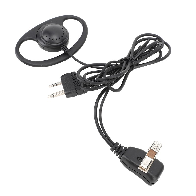 2 Way Radio Earpiece 2 Pin Plug D Shape Security