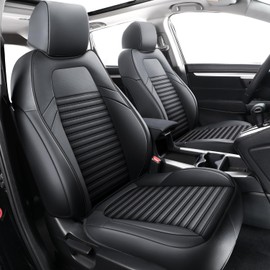 LINGVIDO Custom Fit Honda CRV Car Seat Covers, Full Set Honda CRV Seat Covers with Waterproof Faux Leather Honda CR-V CRV Accessories 2017 2018 2019 2020 2021 2022 2023(Not for Hybrid)