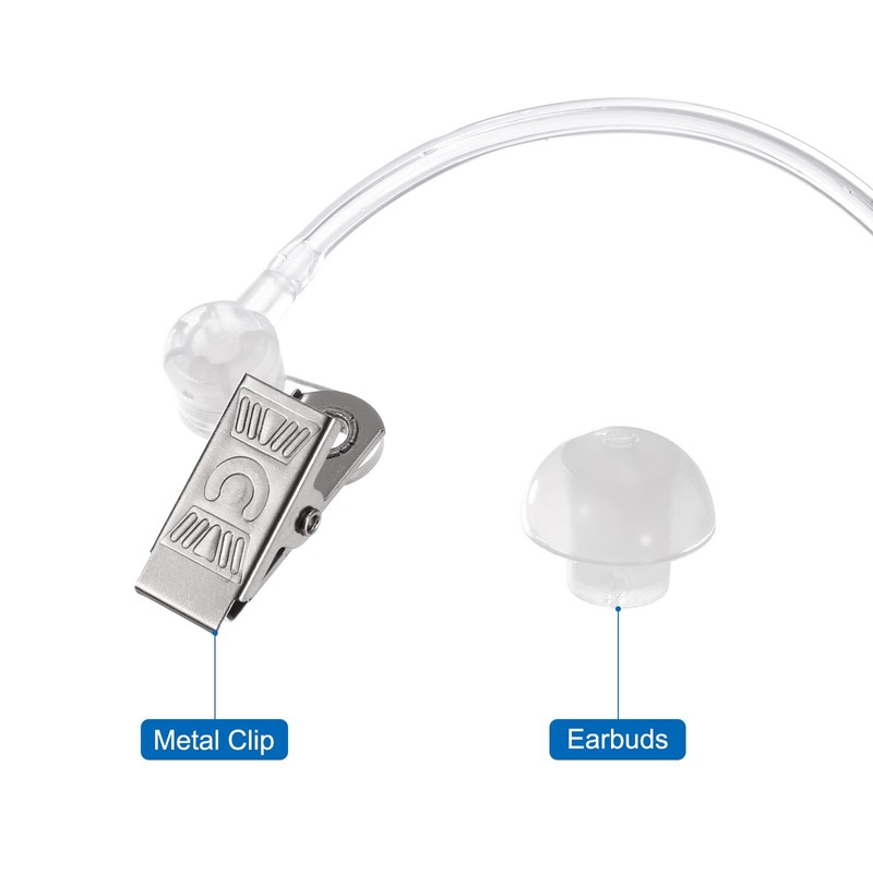 QUARKZMAN Ear Piece Headphones Earpiece Secret Agent Earpiece Costume Prop