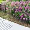 SCENDOR 5 Pack Decorative Fence Metal Garden Fence 16in x