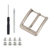 NICENEEDED Belt Buckle Replacement Set, Single Prong Belt Replace Buckles,