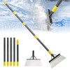 Garden Flat Shovel,74" Ice Scraper for Driveway Sidewalks, Floor Ice