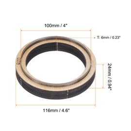 QUARKZMAN Leather Cutting Tool 4 Inch Diameter Leather Metal Cutting Tool Round Circle Stainless Steel Cutting Template Wood Punching Tool for DIY Leather Crafts Making