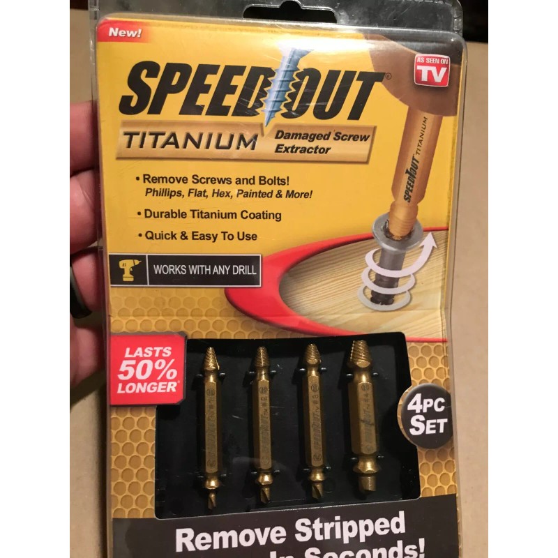 SpeedOut Original SpeedOut Damaged Screw Extractor Set
