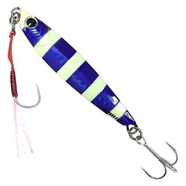 JPS-30 Major Craft - Señuelo de metal, Jigpara, cola de pelo corto, color especial, 30 g, 24 cebra púrpura