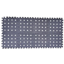 Grendle 30.5 x 30.5 x 1cm 8 pc Black Interlocking Foam Drainage Mat for Hot Tubs & Paddling Pools