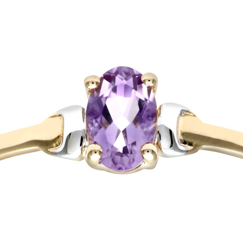 Citerna 9 ct Yellow and White Gold Amethyst Birth Stone