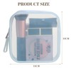 BS-MALL Silicone Travel Makeup Bag – Transparent Cosmetic Storage Pouch,