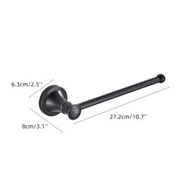 Black Bathroom Hand TowelHolder, Wall Mounted Bathroom Hardware Accessories,Oil Rubble Bronze