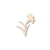 Unfinished Wood Craft Easter Lily Shape Easter Flower Craft up