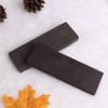 Tzong 2Pcs Black Ebony Lumber Wood Timber Handle Plate for
