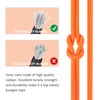6 mm x 30 m, orange elastic safety rope, bungee