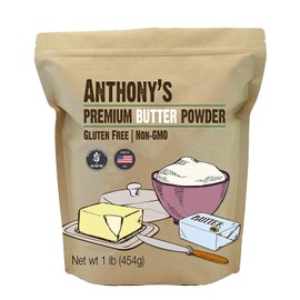 Anthony's Premium Butter Powder, 1 lb, Gluten Free, Non GMO, Made in USA, Keto Friendly, Hormone Free