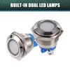 X AUTOHAUX LED Indicator Light 16mm 12V Dash Signal Lamp