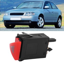 Hazard Light Switch, ABS Hazard Switch 8L0 941 509M Modification Replacement for A3 09/1996-07/2001