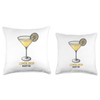 Enjoy Refreshing Lemon Drop Martini Design Throw Pillow