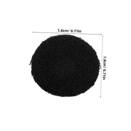 LABRIMP 100pcs Earphone Replacement Tips: 18mm Sponge Earbud Covers Black White Comfortable Soft Ear Bud Tips in-Ear Headphones Part