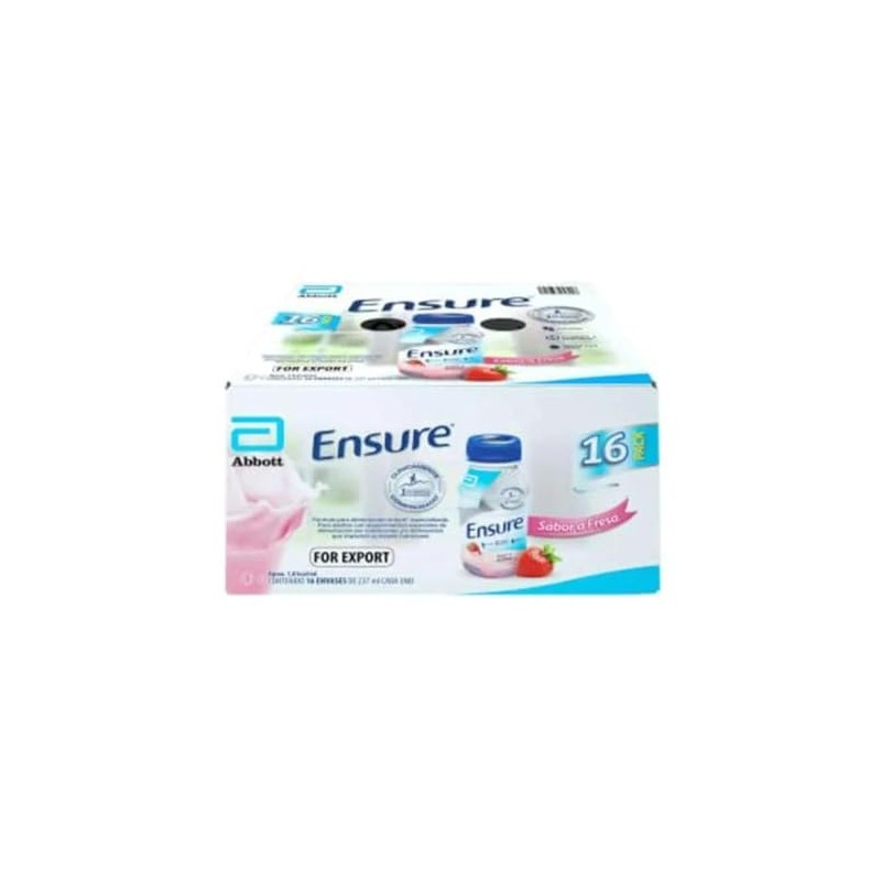 Abbott - Abbot Ensure, Sabor Fresa - 16 Envases de