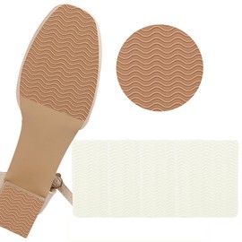4 Pcs Shoe Grips on Bottom of Shoes No Slip Shoes Pads Self Adhesive Sole Protector Anti Slip Shoe Grips Bottom of Shoe for Heel No Skid Shoe Pads for Sneakers Slippers (Clear, 3.9 x 3.2 Inch)